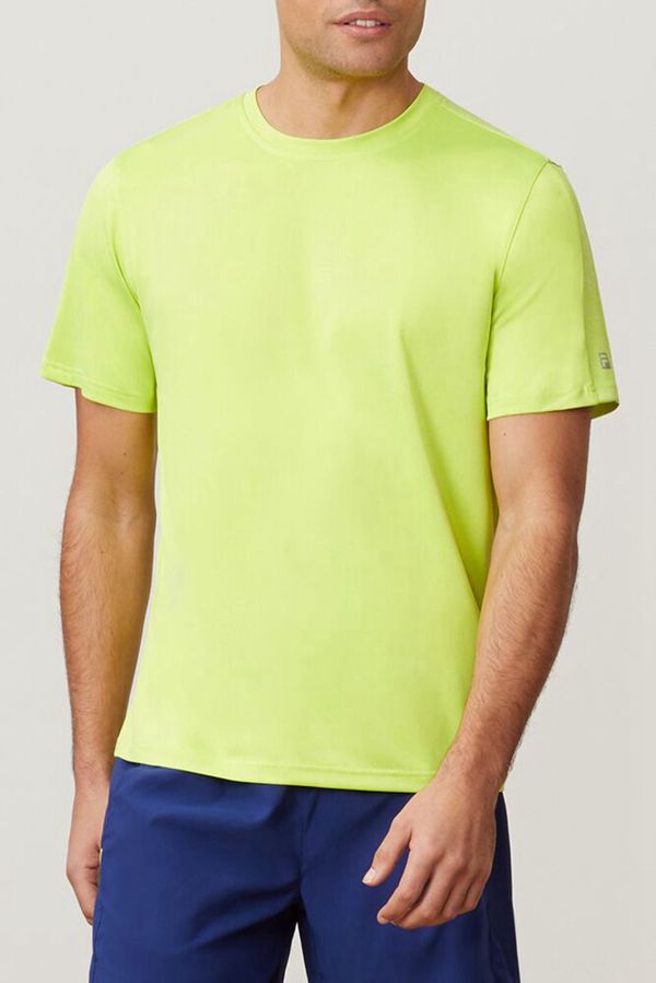 Camisetas Fila Homem Luz Verdes - Fila Essentials Heather Mesh Crew Loja Online Portugal,YRVZ-78152